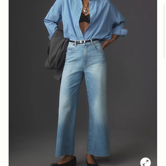 Anthropologie‎ HEPBURN HIGH-RISE WIDE-LEG JEANS - Picture 2 of 7